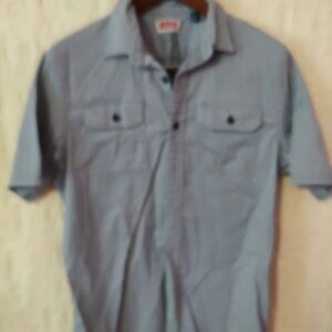 Wrangler Men's Blue Casual Shirt Button Up Size Medium